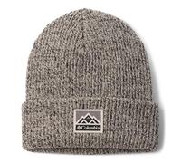 Columbia Whirlibird Cuffed Beanie Gorro, Dark Stone, Black Marled, Mountains, O/S Unisex