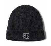 Columbia Whirlibird Cuffed Beanie Gorro Unisex, Black, Graphite Marled, Talla única