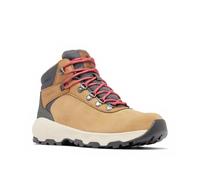 Columbia Women's Newton Wander, Waterproof Mid Rise Trekking and Hiking Boots, Elk/Sunset Red, 8