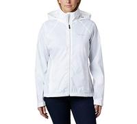Columbia Women's Plus Size Switchback III Adjustable Waterproof Rain Jacket, White, 1X