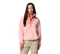 Columbia Women's Sequoia Grove Half Zip Fleece, Fleece Pull Over, Pink Sand/Alpenglow, S