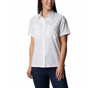 Columbia Women's Silver Ridge Utility Hiking Shirt, White, M