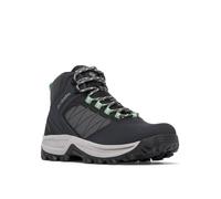 Columbia Women's Transverse Hike Waterproof, Waterproof Mid Rise Trekking and Hiking Boots, Black/Sage Leaf, 4.5