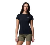 Columbia Women's Zero Rules Light Short Sleeve Crew, Technical Short Sleeve T-Shirt, Black, Large