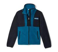 Columbia Youth Back Bowl 2 - Chaqueta de forro polar con cremallera completa, color negro/azul fénix, talla L