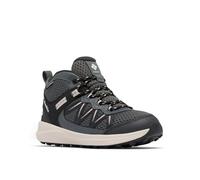 Columbia Youth Unisex Peakfreak Rush Mid Waterproof, Waterproof Mid Rise Trekking and Hiking Boots, Black/Grill, 2
