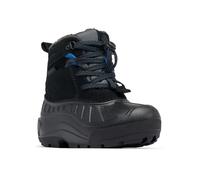 Columbia Youth Powderbug Alpine Waterproof, Botas para Nieve, Dark Grey, Mountain Blue, 39 EU