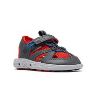 Columbia Youth Techsun Wave Sandalias De Senderismo Y Trekking para Unisex niños, Gris (Dark Grey x Spicy), 38 EU