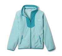Columbia Youth Unisex Sequoia Grove Full Zip Fleece, Full Zip Fleece Jacket, Spray/Teal, XS