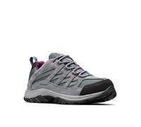 Columbia Women's Crestwood Waterproof, Waterproof Low Rise Trekking and Hiking Shoes, Graphite/Wild Iris, 8.5