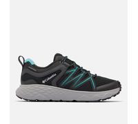 Columbia Women's Peakfreak Roam Waterproof, Waterproof Low Rise Trekking and Hiking Shoes, Black/Teal, 5.5