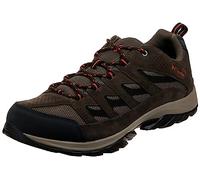 Columbia - Zapatillas de senderismo Crestwood para hombre, marrón camuflaje, Heatwave, 12 Wide