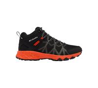 Columbia - Zapatillas de senderismo Hombre - Peakfreak II Mid Outdry Black / Red Quartz - Talla 41,5 - Negro Negro 41.5