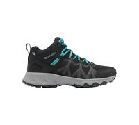 Columbia Women's Peakfreak 2 Mid Outdry, Waterproof Mid Rise Trekking and Hiking Boots, Black/Teal, 5.5