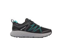 Columbia Women's Peakfreak Roam Waterproof, Waterproof Low Rise Trekking and Hiking Shoes, Black/Teal, 7