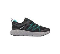 Columbia Women's Peakfreak Roam Waterproof, Waterproof Low Rise Trekking and Hiking Shoes, Black/Teal, 5