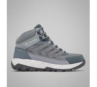 Columbia Strata Trail Mid Waterproof, Zapatos para Senderismo Mujer, Hoja de Salvia de Acero Gris Titanio, 41 EU