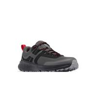 Columbia Zapatos de senderismo bajos Konos para hombre, Gris oscuro/rojo montaña, 43.5 EU