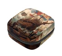 Columbus Day-1445 - Bolsas de almacenamiento de servilletas sanitarias para mujer, bolsa de almohadilla menstrual de gran capacidad, bolsas para el período menstrual, bolsa de almacenamiento para