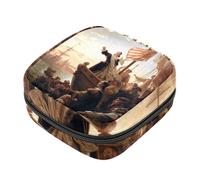 Columbus Day-1657 - Kit de primera menstruación para niñas, bolsa menstrual de tampón, soporte para almohadilla de lactancia con cremallera, organizador de servilletas sanitarias