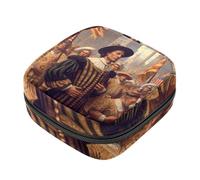 Columbus Day-1716 - Servilletero sanitario con cremallera, bolsa de almacenamiento para compresas sanitarias, soporte para tampones