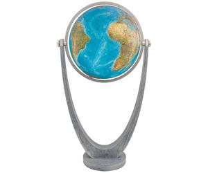 Columbus Globo terráqueo de pie Duo roble / acero inoxidable 77 cm