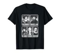 Columbus Magellan Da Gama Cook Hudson Exploradores Camiseta
