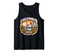 Columbus Ohio Souvenir City State Capital Retro Vintage Camiseta sin Mangas