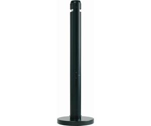 Columna-cenicero de aluminio Rubbermaid, capacidad 4 l, negro