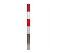 Columna De Advertencia Pilar Anticolisión, Bolardos Fijos De for Estacionamiento con Cinta Reflectante, Pilona Barrera para Bloqueo Plaza Parking(1PCS - Red,1000x89mm/39.4x3.5in)