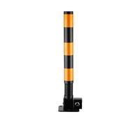 Columna De Advertencia, Poste Aparcamiento Barra Abatible Parking Coche, Columna Anticolisión, Bolardo de seguridad para aceras/supermercados/intersecciones(1PCS - Black)