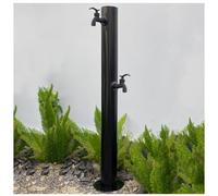 Columna de agua anticongelante para exteriores con 2 grifos, poste de fuente de agua resistente a la intemperie para riego, ideal para jardines y patios