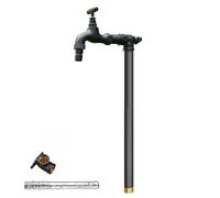 Columna de agua autónoma para exteriores con grifo resistente a las heladas, duradera y a prueba de grietas para uso en jardín y patio, perfecta para espacios al aire libre