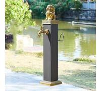 Columna de agua autónoma para exteriores con soporte de manguera montado en el suelo para riego eficiente y soluciones de riego de jardín