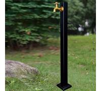 Columna de Agua Cuadrada para Exteriores con Grifo, Grifo de Agua Helada montado en el Suelo, Soporte para Manguera, Soporte Externo para Grifo para riego de jardín y Uso