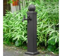 Columna de agua de acero inoxidable 304 para exteriores con grifo a prueba de heladas y base estable, perfecta para jardines, patios y patios
