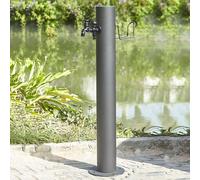 Columna de agua de acero inoxidable 304 para exteriores, grifo de jardín vertical con grifo a prueba de heladas para instalación en el suelo, hidrante de jardín independiente y fuente.