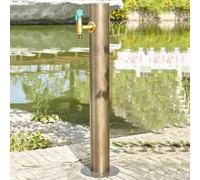 Columna de agua de acero inoxidable para exteriores, resistente a las heladas, para jardín, hidrante de patio para uso invernal, ideal para jardinería, lavado de autos y cuidado de mascotas.