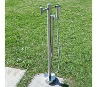 Columna de agua de acero inoxidable para jardín con grifo, Grifo Anticongelante para Exteriores, Columna de Agua Independiente para escuelas, patios, jardine