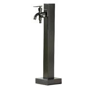 Columna de Agua de Jardín Acero Inoxidable Cuadrada, Columna de Agua Vertical para Jardín con Grifo de Doble Salida de Agua, Grifo Anticongelante para Exteriores Columna de Agua de Jardín(93cm/37in)
