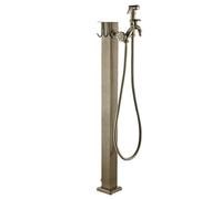Columna de Agua de Jardín Acero Inoxidable Cuadrada, Hidrante Vertical Anticongelante con Grifo y Pistola Rociadora, para Riego y Lavado de Jardines(80cm/31.5in)