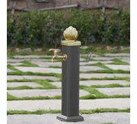 Columna de agua de jardín autónoma vertical de aluminio para riego eficiente y riego de patio, solución duradera de riego al aire libre