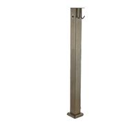 Columna de Agua de Jardín con Grifo Columna de Agua Cuadrada de Acero Inoxidable con Diseño de Gancho Entrada de Agua Lateral para Patios, Villas, Parques, Jardines, Zonas Verdes y Colegios(A,96CM)