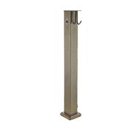 Columna de Agua de Jardín con Grifo Columna de Agua Cuadrada de Acero Inoxidable con Diseño de Gancho Entrada de Agua Lateral para Patios, Villas, Parques, Jardines, Zonas Verdes y Colegios(A,60CM)