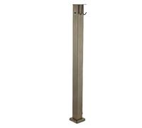 Columna de Agua de Jardín con Grifo Columna de Agua Cuadrada de Acero Inoxidable con Diseño de Gancho Entrada de Agua Lateral para Patios, Villas, Parques, Jardines, Zonas Verdes y Colegios(B,96CM)