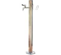 Columna de agua de jardín de acero inoxidable 304 para exteriores, dispensador de agua anticongelante, dispensador de agua para patio, soporte de manguera con grifo, para lavado de coche, riego de