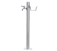 Columna de agua de jardín de acero inoxidable 304 resistente a las heladas, estación de riego y limpieza para exteriores (86 x 5 cm), solución duradera y elegante para grifo de jardín