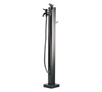 Columna de agua de jardín de acero inoxidable con grifo y pistola pulverizadora, fuente cuadrada para exteriores, soporte de manguera para jardines, escuelas, patios y lavados de autos, y elegante