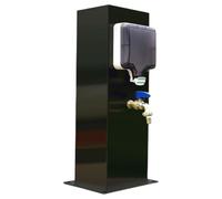 Columna de Agua de jardín de Acero Inoxidable ZR98US con Grifo Doble, Espiga de Enchufe Impermeable para Exteriores para una fácil instalación