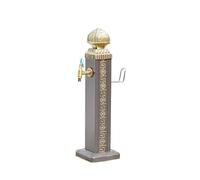 Columna de agua de jardín para exteriores, grifo cuadrado de aluminio, anticongelante, con cerradura para riego y riego (65 cm)